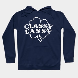 Funny St. Patrick's Day Classy Lassy Clover Hoodie